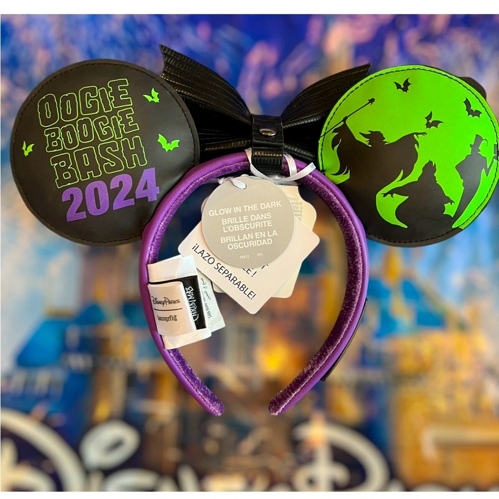 2024 Disney Parks EXCLUSIVE Oogie Boogie Bash Loungefly Ears Headband Disneyland - Picture 3 of 15